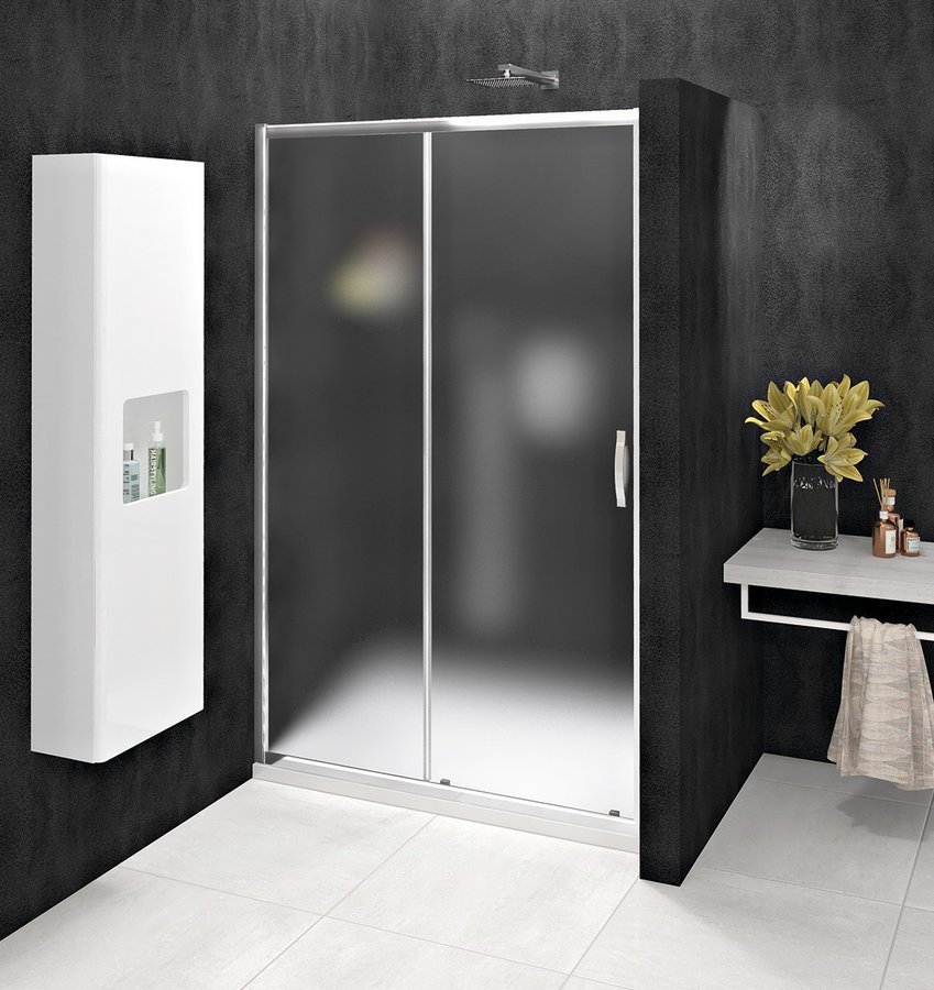SIGMA SIMPLY sprchové dveře posuvné 1000 mm, sklo Brick