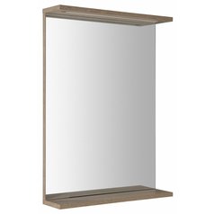 KORIN STRIP zrcadlo s LED osvětlením 50x70x12cm, dub platin