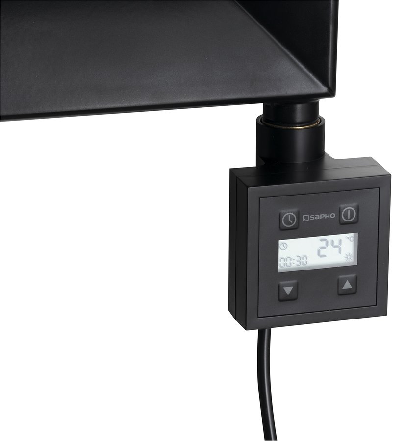 KTX topná tyč s termostatem, 300 W, černá mat