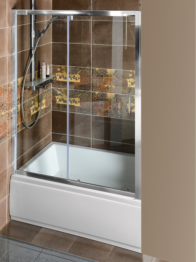 DEEP sprchové dveře 1500x1650mm, čiré sklo