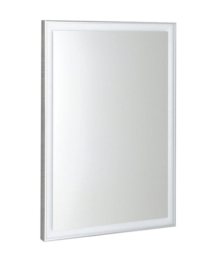 LUMINAR zrcadlo s LED osvětlením v rámu 600x800mm, chrom