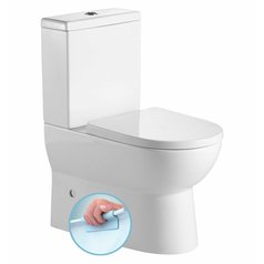 JALTA WC kombi, Rimless, spodní/zadní odpad, bílá