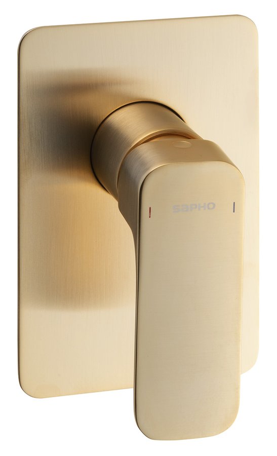 SPY podomítková sprchová baterie, 1 výstup, zlato mat