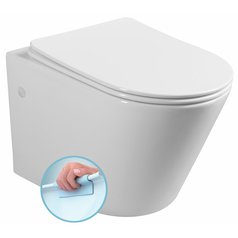 PACO závěsná WC mísa, Rimless, 36x53cm, bílá