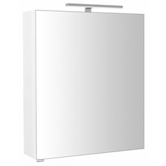 RIWA galerka s LED osvětlením, 60x70x17cm, bílá lesk