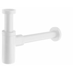 Umyvadlový sifon 5/4", odpad 32 mm, kulatý, bílá mat