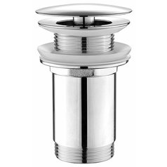 Umyvadlová výpust 5/4“, neuzavíratelná, velká zátka, 10-50mm, chrom