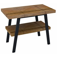 TWIGA umyvadlový stolek 80x72x50 cm, černá mat/old wood