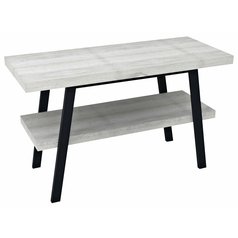 TWIGA umyvadlový stolek 120x72x50 cm, černá mat/dub starobílý