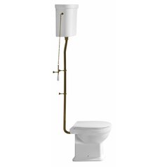 CLASSIC WC mísa s nádržkou, spodní odpad, bílá-bronz