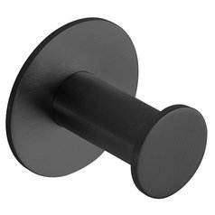 X-ROUND BLACK samolepící háček, černá mat