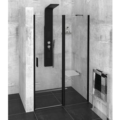 ZOOM LINE BLACK sprchové dveře 1300mm, čiré sklo