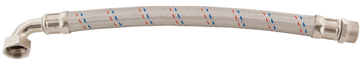 STENO flexibilní hadice 1"x1" MF 70cm s kolínkem nerez 877011