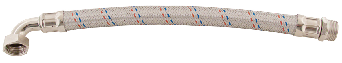 STENO flexibilní hadice 1"x1" MF 60cm s kolínkem nerez 876011